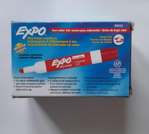 marcador expo color rojo