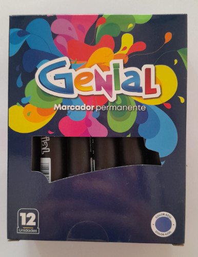 Marcadores permanente genial negro