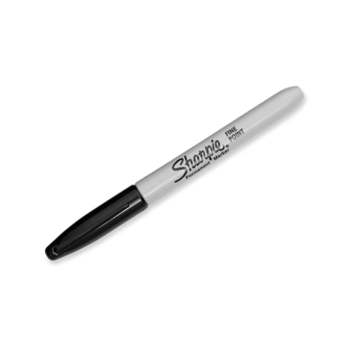 Marcador Sharpie negro punta fina
