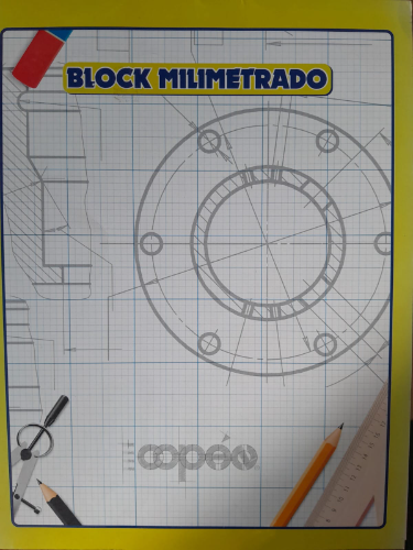 Cuaderno block milimetrado copan