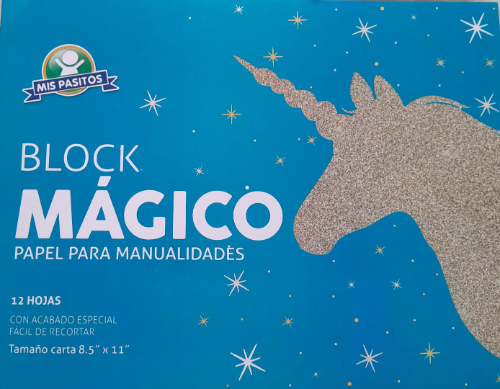 Block T/C papel escarchado 12hjs