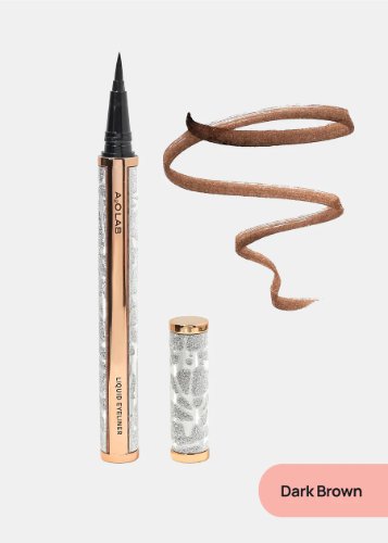 Inked Liquid Eyeliner Dark Brown AOA (Delineador líquido)