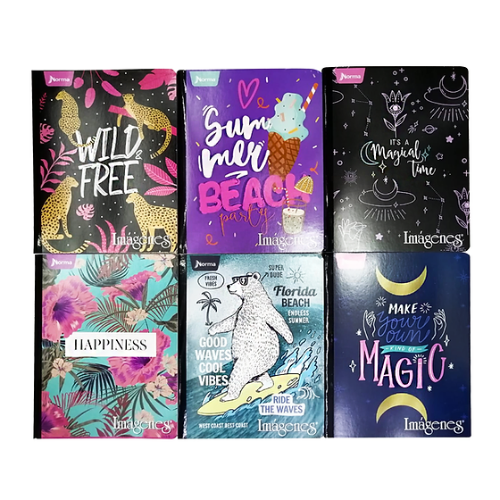 CUADERNO DE 100 HOJAS RAYADO FEMENINO