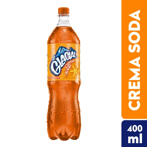 Gaseosa Glacial Crema Soda x 400 Ml