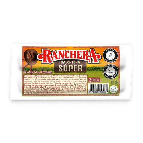 Salchicha SUPER RANCHERA X 2 und