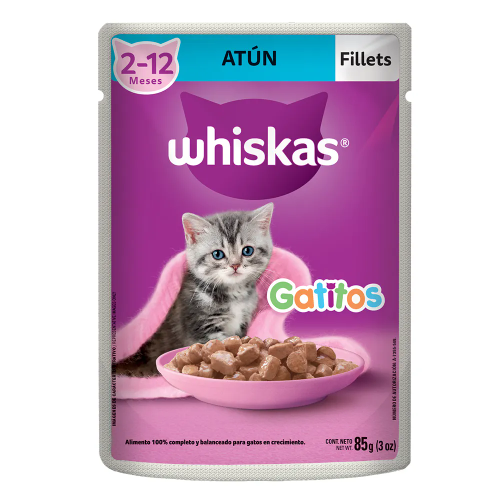 Whiskas Atun Alimento Humedo Gatitos X 85 GR