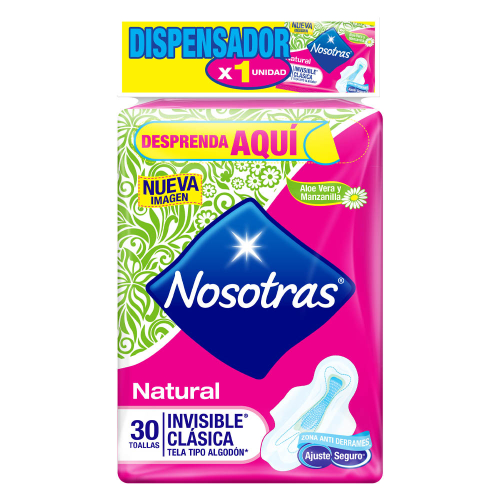 Toalla Higiénica Nosotras Invisible Clásica xUND