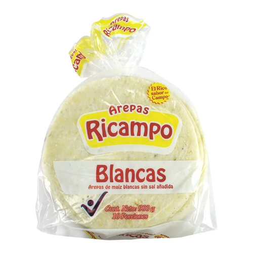 ÀREPAS RICAMPO x 6 Unds