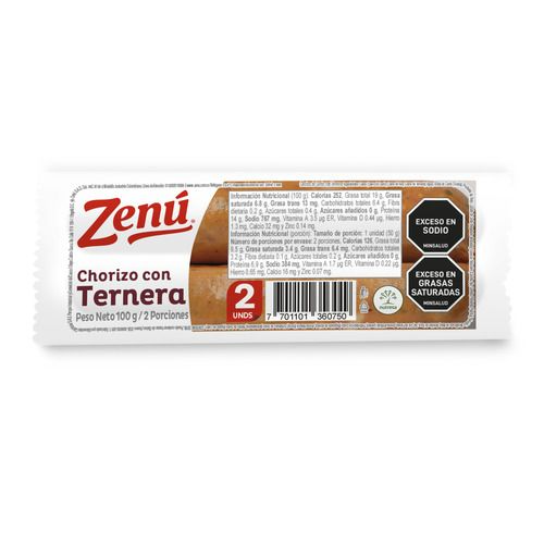 Chorizo Ternera ZENU X2 UND