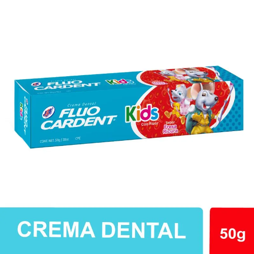 Crema Dental Fluocardent Kids Fluor 50 G