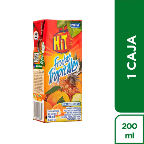 Jugo HIT Frutas Tropicales Cajita Lonchera