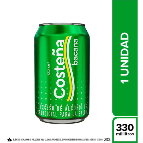 Cerveza Costeña Bacana lata x330ml