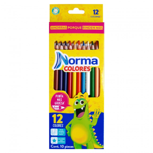 Colores Norma Uni Punta x 12 und