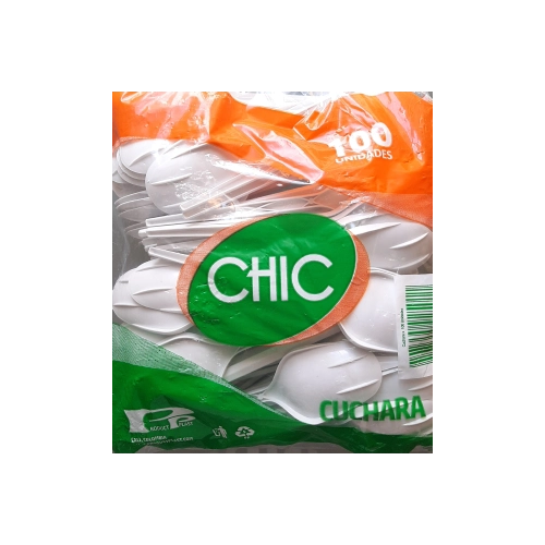 Cuchara Grande Desechable x 100 UND
