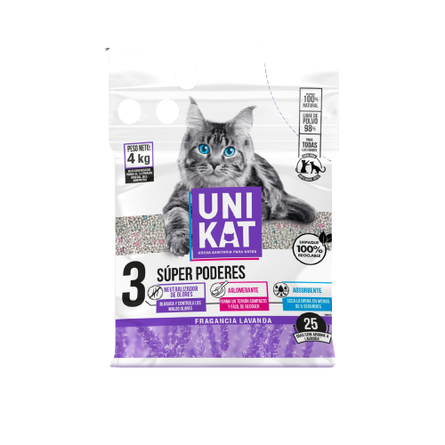 Arena Para Gatos Unikat Bolsa x  4 kg