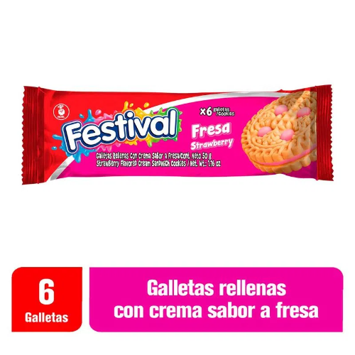FESTIVAL FRESA X6 Unds