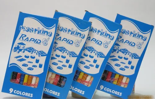 Plastilina RAPID 9 colores Grande