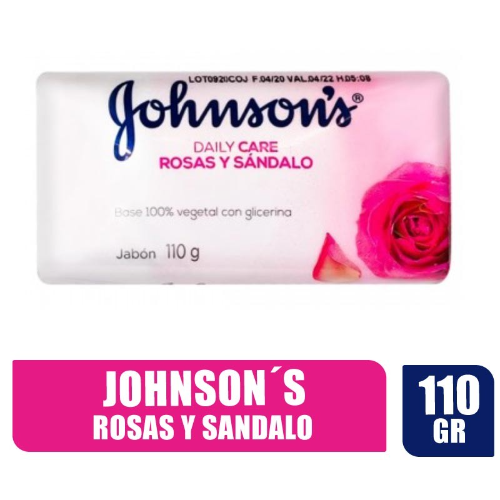 Johnsons Jabón Rosas Y Sandalo x 100gr