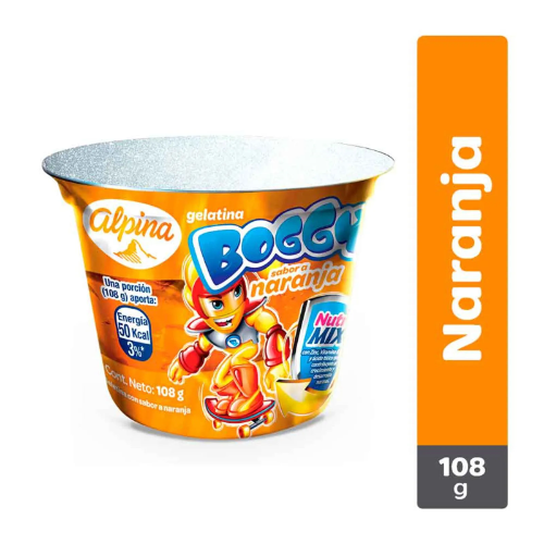 Gelatina Boggy Naranja x 108g
