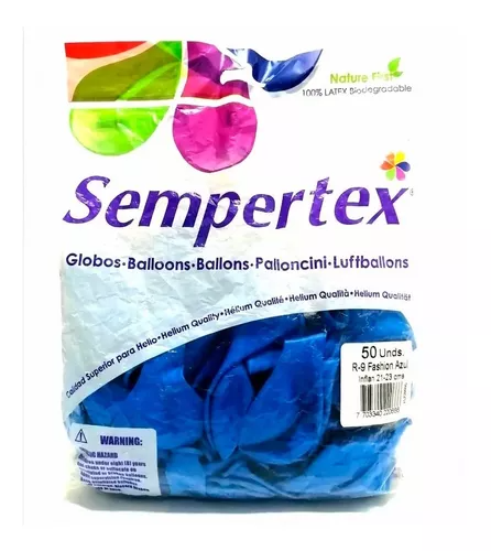 GLOBO AZUL R12 Paquete x 12 Und
