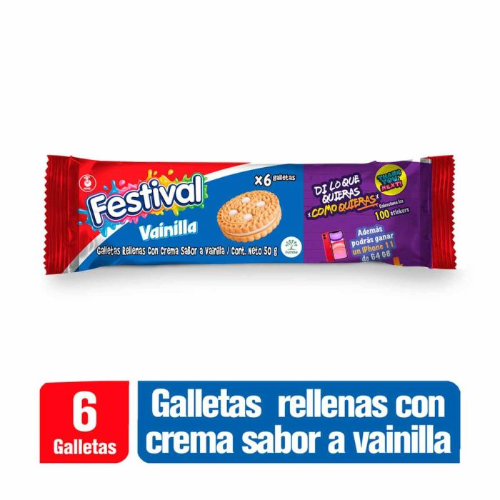 FESTIVAL VAINILLA X 6 Unds