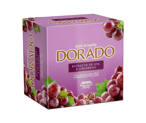 Jabon de Baño DORADO  Uva Colageno 110 Gr