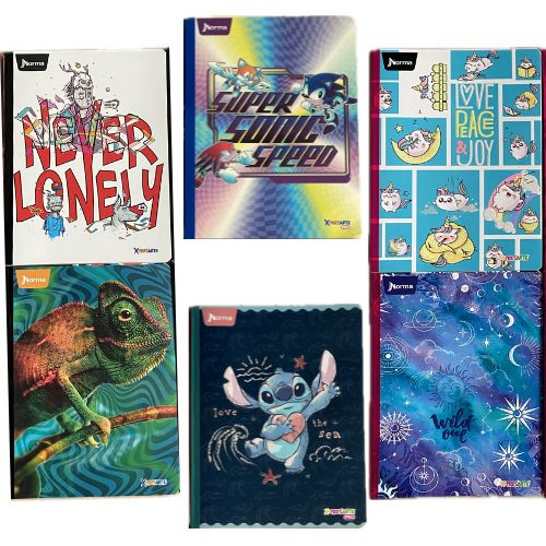 Cuaderno Cosido Imágenes 100 Hojas Cuadriculado