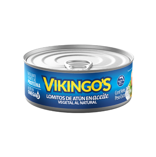 Atún en Trozos en Aceite DE GIRASOL VIKINGOS X 160 gr