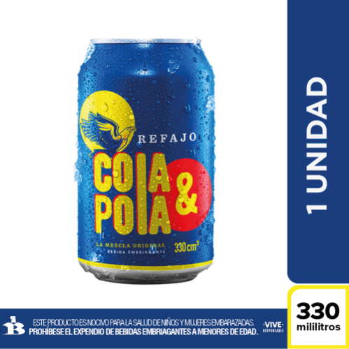 Refajo Cola & Pola Lata x 330 Ml