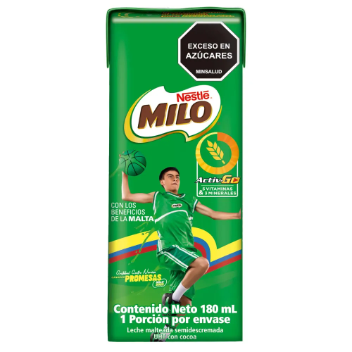 LECHE ACHOCOLATADA MILO X 180 ML