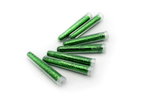 Tubo Escarcha Color Verde