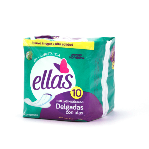 Toallas Higiénicas Ellas Con Alas Delgada Económica