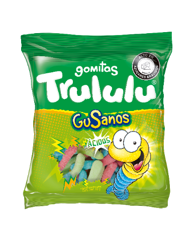 Gomitas Trululu Gusanos Acidos x 70 Gr