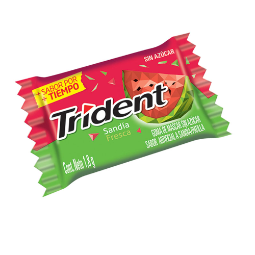 Chicle Trident Sandia Twist x Unidad