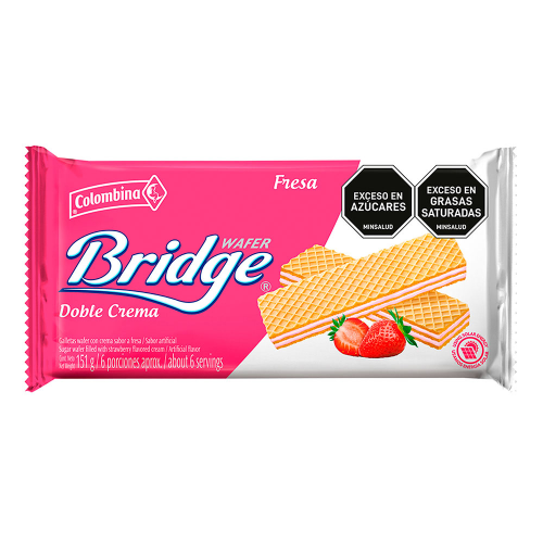 GALLETAS BRIDGE FRESA x 30 Gr