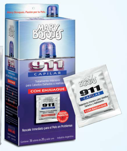 911 tratamiento capilar CON ENJUAGUE sobre x 20 gr