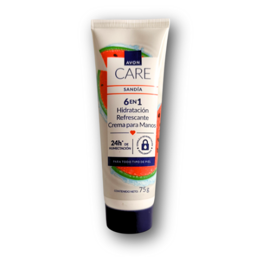 avon care crema de mano 75ml sandia