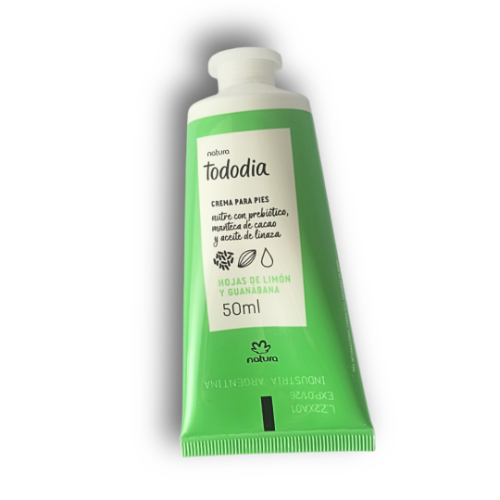 Tododia crema para pies hojas de limón y guanábana
