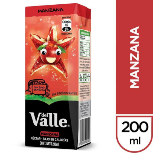 Del Valle Tetrapack Manzana 200 ml.