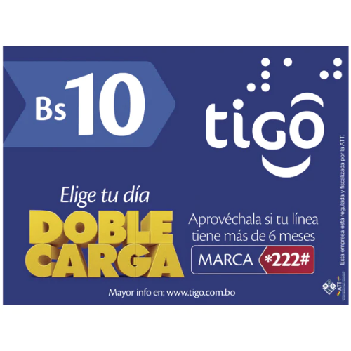 Tarjeta Tigo 10