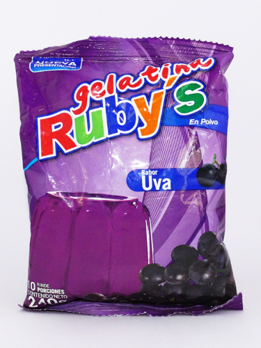 Gelatina Rubys Uva 220 Gr.