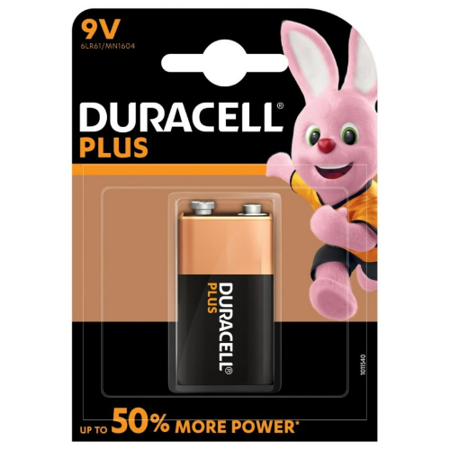 Bateria Duracell 9V.