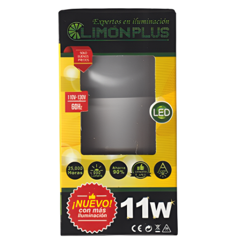Focos ahorrativos 11w Limón Plus