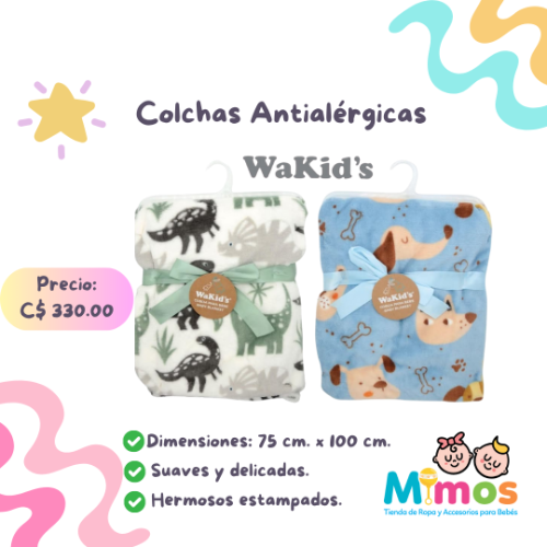 Colchas Antialérgicas Wakids sencilla