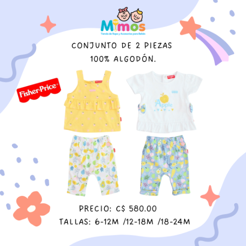 Conjunto de Niña Fisherprice 2 piezas