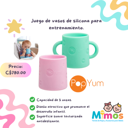 Juego de Vasos de Silicona para entrenamiento Pop Yum