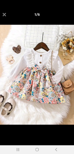 Vestido Blanco con flores