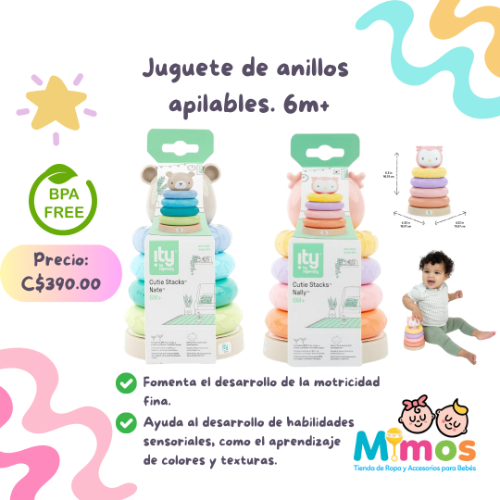 Juguete de Anillos Apilables Cutie Stacks