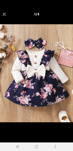 Vestido Floreado manga larga