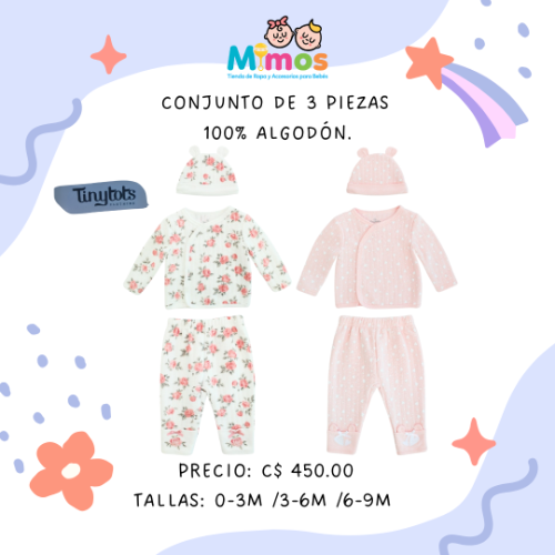 Conjunto de Niña 3 Piezas Tinytots